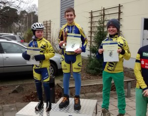 White Rock- Dreifachsieg in der U15 (von rechts): 2. Platz Gregor Wiegleb; 1. Platz Nick Planert; 3. Platz Johan Bundschuh