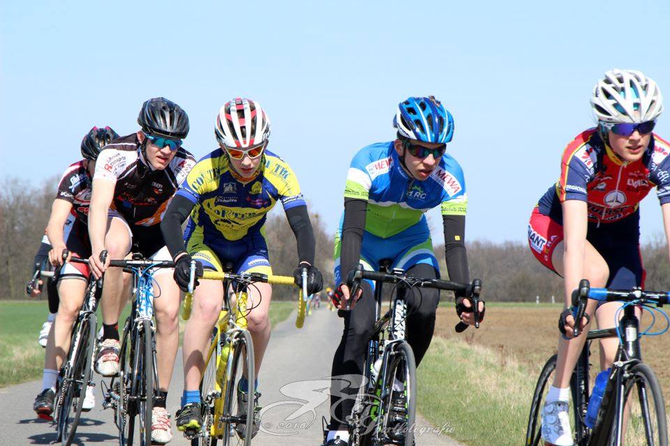 Nick beim Radrennen