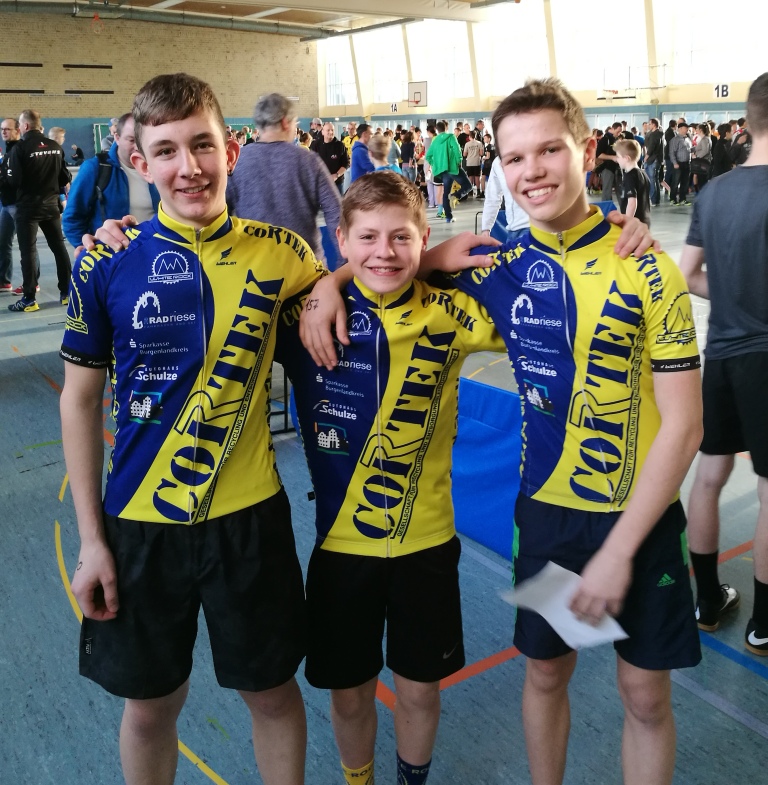 Nick, Gregor und Johan beweisen in FFM ihre gute Athletik