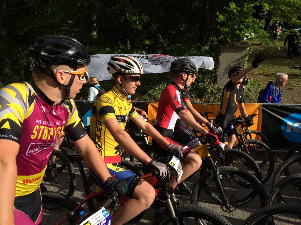 Nick angespannt vor dem Start